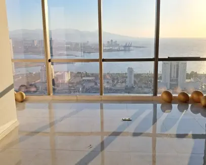 FOLKART TOWERS , A KULEDE DENİZ MANZARALI 1+0 OFİS